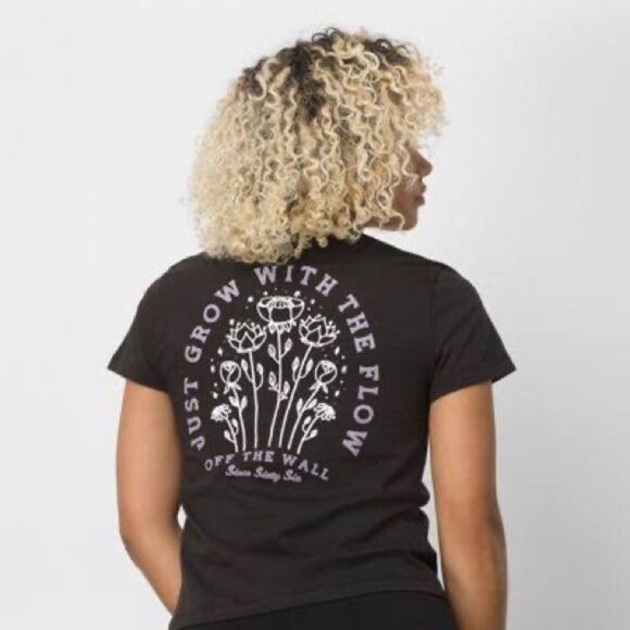 VANS Night Shade Mini Tee In Black Wash - Picture 8 of 8